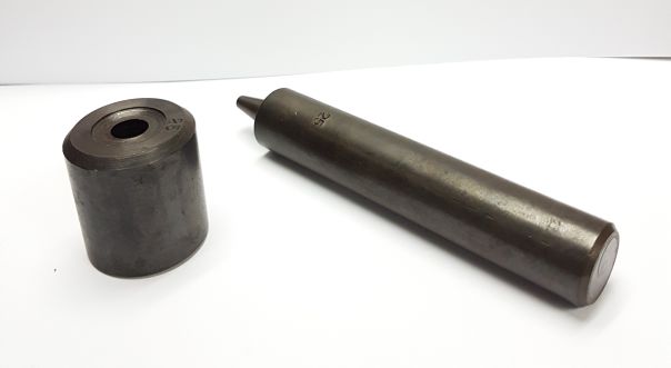 Grommet Hand Tools consisting of Die (left) and Setter (right)